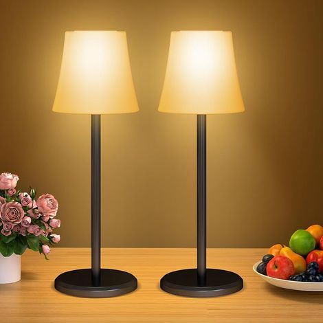 Lot de 2 Lampe de Table Sans Fil Avec 3 Température de Couleur+RGB (1/5)