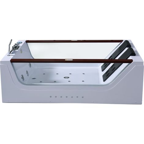 Baignoire hydromassage pour 2 personnes 180 X 120 cm 26 jets – Pearl (1/5)