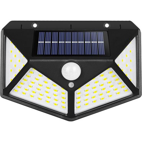 Lampe solaire à détecteur de mouvement pour cours et rues extérieures, étanche pour une utilisation à la maison et au jardin.-AquaForge