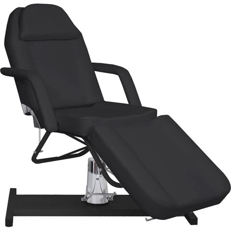Table de massage noire 180 x 62 x (87-112) cm (1/5)