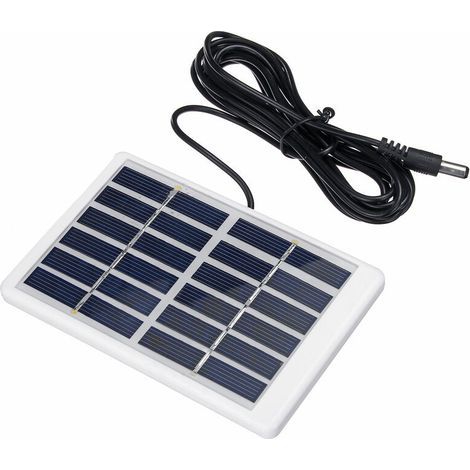 CHOYCLIT Panneau solaire 1.2W 6V avec polysilicium de panneau solaire d'énergie solaire de cable de 3m noir Panneau solaire (1/5)