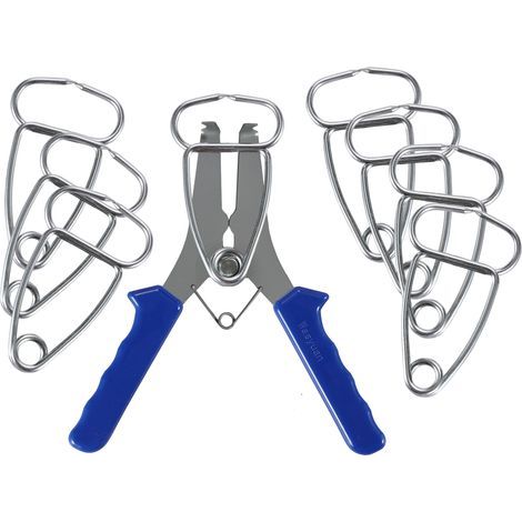 [KK] Pince à ressort avec 10 serre-joints à onglet - Outil de travail du bois - Serre-joints à onglet et pinces pour cadres, moulures, bois composite, angles d'onglet-AquaForge