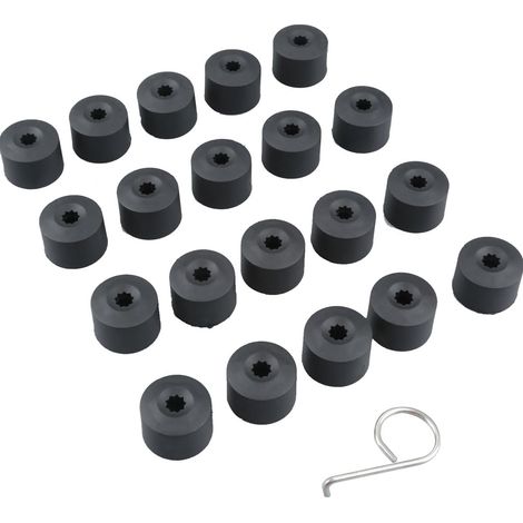 Lot de 20 capuchons de vis de roue de 17 mm - Pour VW Golf Passat Audi Beetle - Toutes les marques de voiture (1/5)