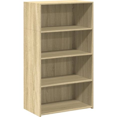 Aparador buffet cómoda armario mueble organizador cocina salón salón alto Sonoma 70 x 41 x 124 cm madera contrachapada marrón 020034201