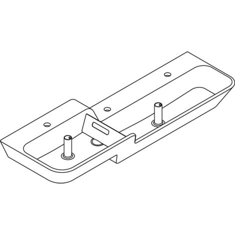 HEWI 950.12.301 Lavabo 1400 mm, cuve supérieure gauche (1/3)