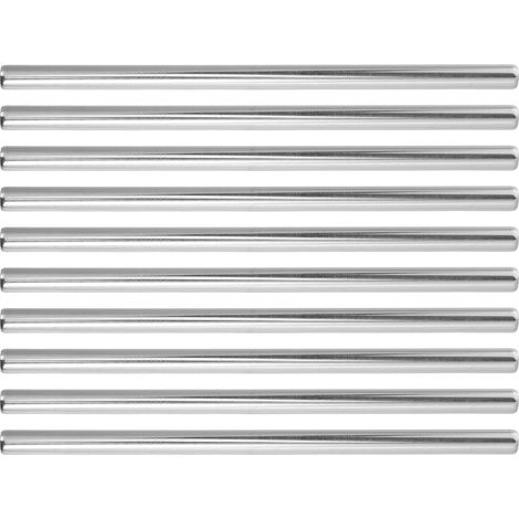 Lot de 10 Dispositifs de Centrage de Mèches en Acier Inoxydable 24 CM pour Fabrication de Bougies Tubes Passe-Mèche Stables pour Bougeoirs Profonds Supports Précis pour (1/5)
