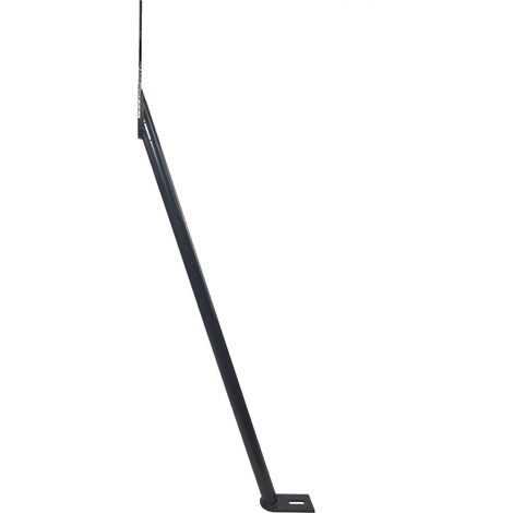 Pfostenstütze Windanker Sturmanker rund anthrazit ca. 111 cm