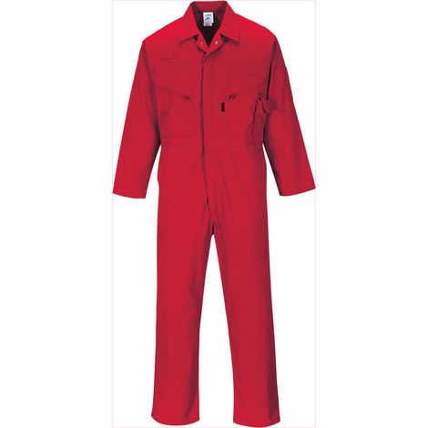 Combinaison Liverpool à zip couleur : Rouge taille L - PORTWEST