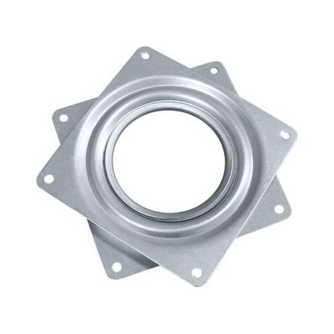 Plateau Tournant Plaque pivotante Plate-forme Tournante Roulement Rotatif 360 degrés Carré avec des Roulements à Billes en Acier pour Armoires de Cuisine Comptoir Pantry (4 Pouces) (1/5)