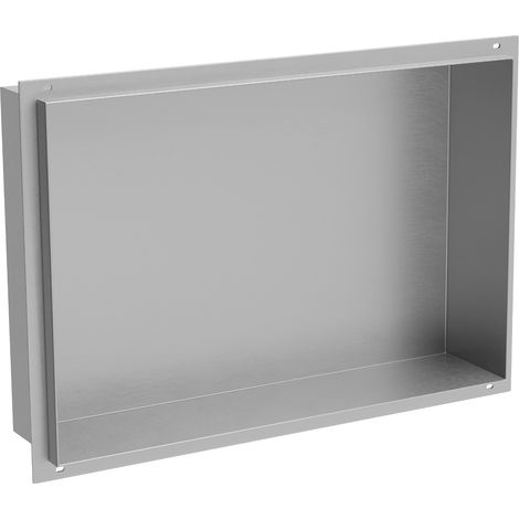 Mexen X-Wall-NR mensola ad incasso senza cornice 45 x 30 cm, inox - 1911453010 (1/5)