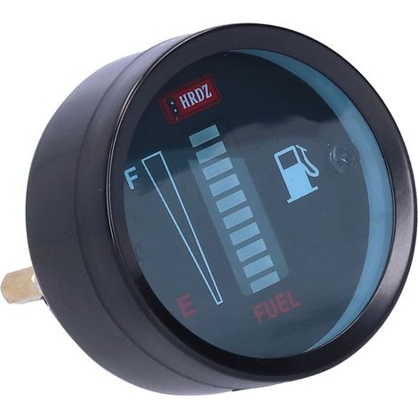 Jauge indicateur de niveau carburant LED 52mm 12V résistance réglable pour auto moto (1/5)