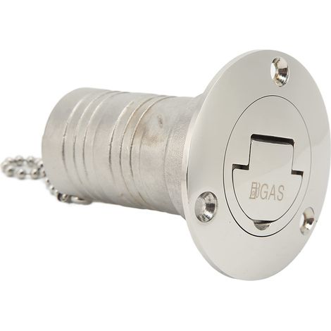 Remplissage de pont de carburant pour bateau avec bouchon sans clé, remplissage de pont d'eau pour bateau, yacht, caravane, acier inoxydable poli miro (1/5)