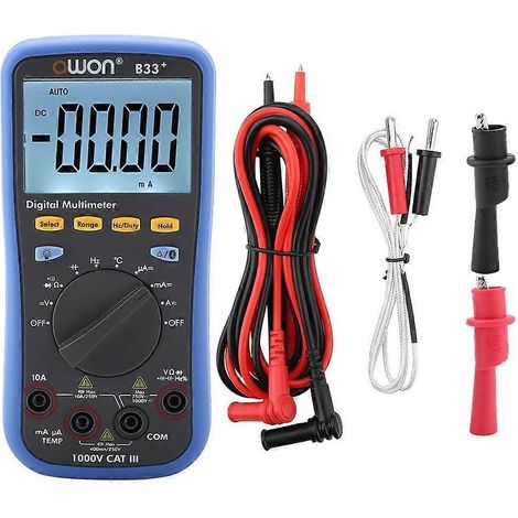 Digitales Bluetooth-Multimeter B33+ mit LCD-Display zur Messung von Wechsel- und Gleichspannung, Strom und Widerstand