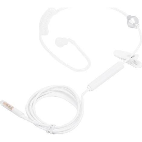 Écouteur mono à conduit d'air, tube spiral stéréo avec contrôle en ligne, universel pour smartphone. (1/5)