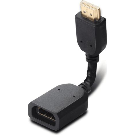 Cable extension HDMI macho a hembra 0.10 M Negro