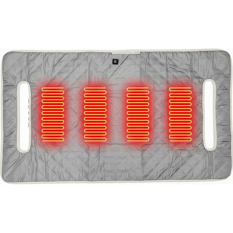 Housse De Siège Chauffante Pour Voiture De Golf - 4 Zones De Chauffe - 3 Niveaux De Température - Imperméable Et Antidérapante - 132 X 80 Cm (1/5)