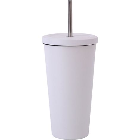 Taza De Café Para Llevar - Acero Inoxidable 304 - Aislamiento Al Vacío - 500 Ml - Con Bombilla Y Tapa Hermetica - 1 Unidad (1/5)