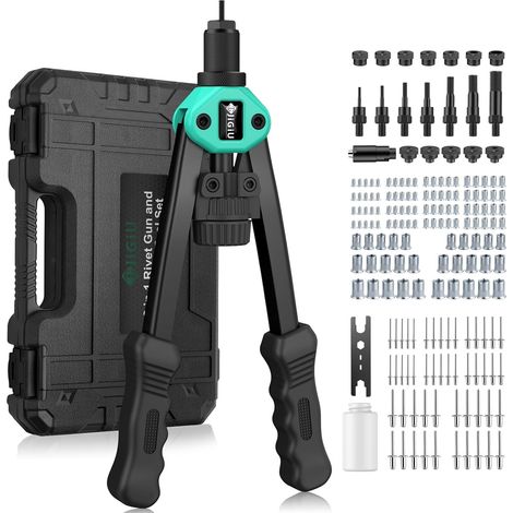 Pince à Insert Fileté 2 EN 1 avec 110 Écrous et 50 Rivets (1/5)