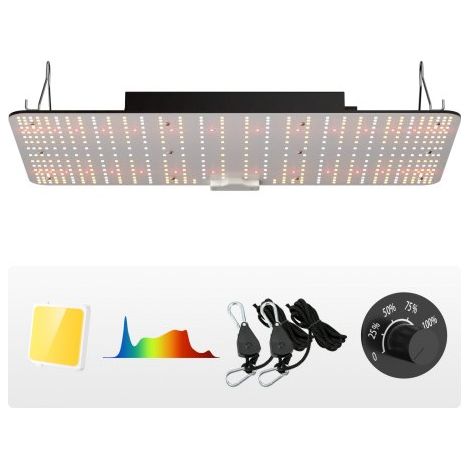 Lampe Horticole de Croissance Plantes LED 200 W Panneau Quantum (1/5)