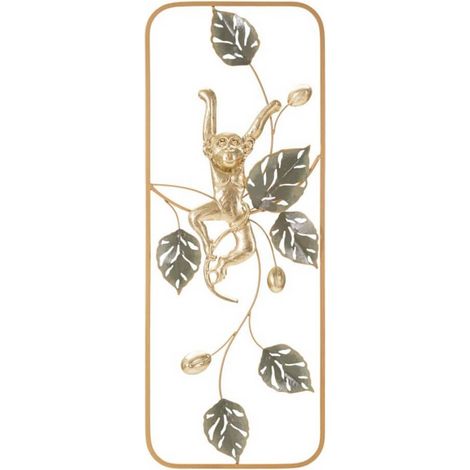 Decorazione Parete Ferro Scimmia cm 28,6X3,8X74,3 - MONKEY (1/5)