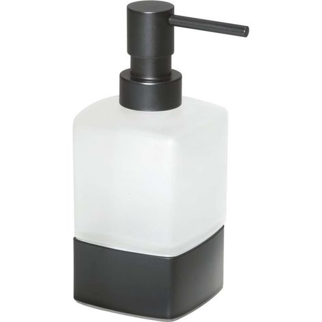 Sapho Gedy Badaccessoires - Seifenspender Lounge zum Aufstellen, weiß/schwarz matt 545514 (1/3)
