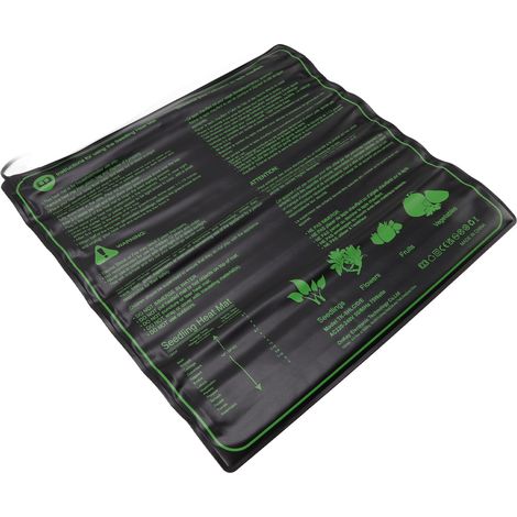 Tapis chauffant pour semis, 6 niveaux de température réglable, étanche, pour la germination des plantes, fleurs et gazon, prise UE 220-240 V