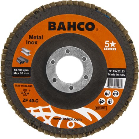 Bahco Schruppscheibe für Edelstahl & Stahl Ø 115 mm, C40