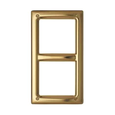Cornice Pvd Color Ottone P/Tel 2 Moduli ( URMET cod. 1155/85 )