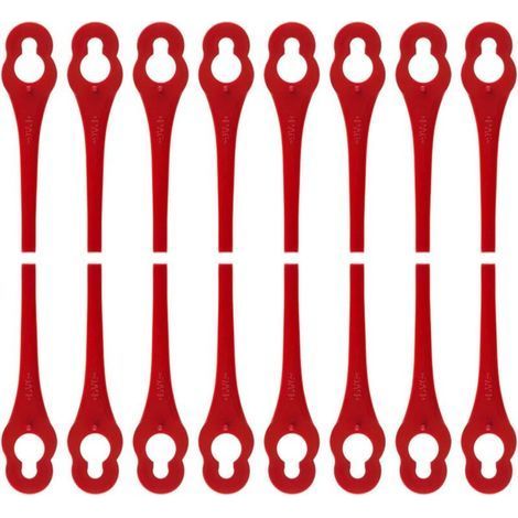 Pack of 100 Replacement Plastic Blades for Florabest LIDL Edger - Length 8.3cm (1/5)