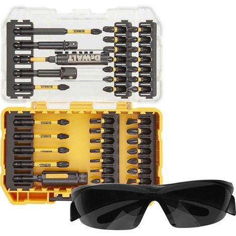 DeWALT 38-Piece Drill Bit and Driver Bit Set with Safety Glasses - Model DT70740T (1/3)