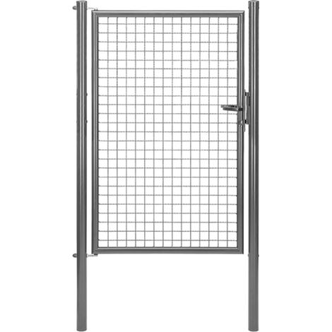 ALBERTS Wellengitter-Einzeltor, zinkp.ant.met.Kst.b., B Mitte-Mitte Pf.1000mmH1500mm (1/3)
