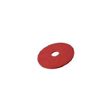 1 Disque Pad Rouge Diamètre 330mm Polyester Pour Monobrosse Sols Parquets
