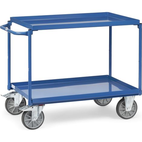 Tischwagen 4822 2 Stahlblech L1000xB700mm 2 Wannen 700x1000mm blau FETRA (1/3)