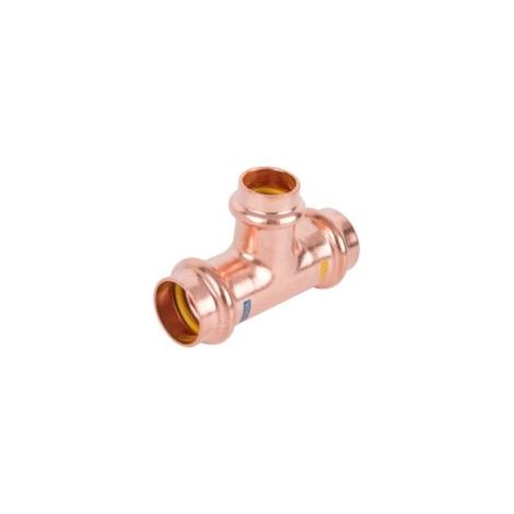 Schmidt, Hermann Té 28 x 15 x 28 mm 45110281528 Cuivre, réduit, serti, raccord pour gaz et eau
