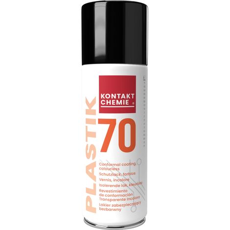 Vernis de blocage Kontakt Chemie PLASTIK 70, Résine Acrylique, Transparent, Aérosol 200 ml ( Prix pour 1 ) (1/2)