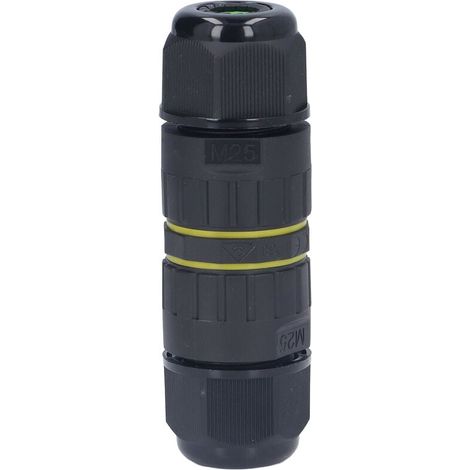Conector estanco de 5 hilos, M25 IP68. Toma estanca. Contactos de latón de alta conductividad en la zona irrompible del cable de 10-14 mm. (1/4)