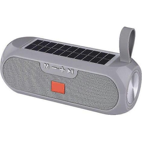 Outdoor Solar Radio FM Radios MP3 sans Fil Bluetooth V4.2 Enceinte Son Boîte Musique Subwoofer Basse AUX HiFi Stéréo B (1/5)