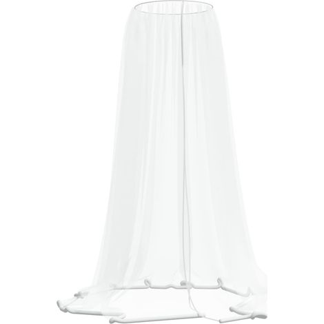 Moustiquaire pour parasol 220 maille blanc Φ300x230 cm (1/5)