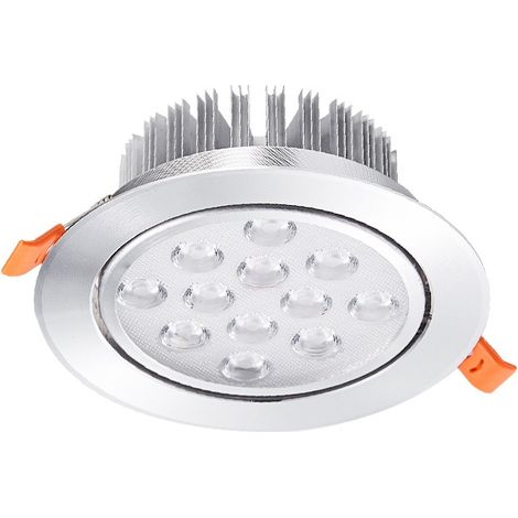 Lot 30 spots LED encastrables IP44 5W 230V blanc chaud, projecteurs de plafond A++ CE et ROHS avec transformateur