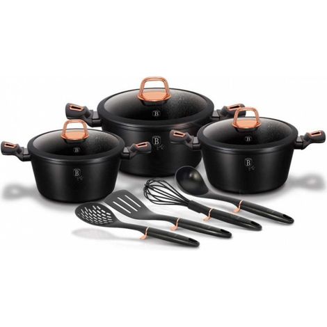 Set di vasi in granito Black Rose BH-6154 di Berlinger Haus. (1/5)