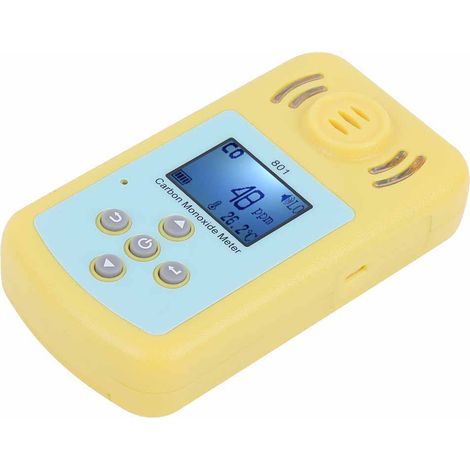 Détecteur de monoxyde de carbone portable 801 avec alarme sonore et lumineuse, testeur de gaz toxiques (1/5)