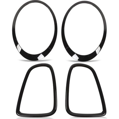 Molduras embellecedoras de faros en negro brillante para MINI R56 R57 R58 R59 Cooper S JCW 2007-2015