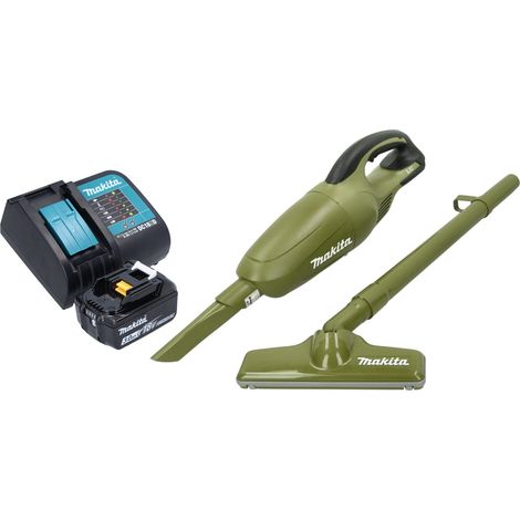 Makita DCL 180 SFO Akku Staubsauger 18 V 0,65 l Olive Outdoor Adventure Serie + 1x Akku 3,0 Ah + Ladegerät