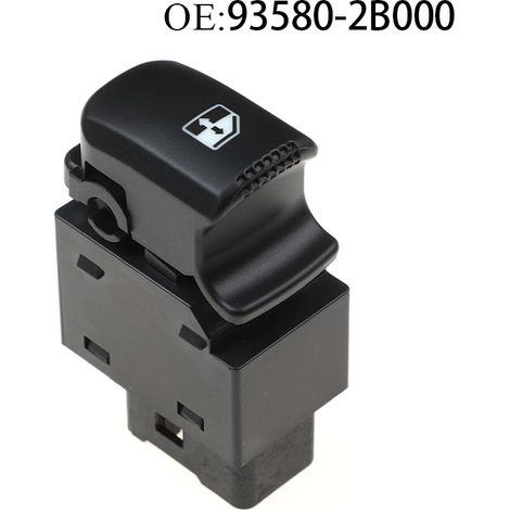 93580-2B000 is a single switch for controlling the raising of the electric window regulator on a Hyundai Santa Fe.