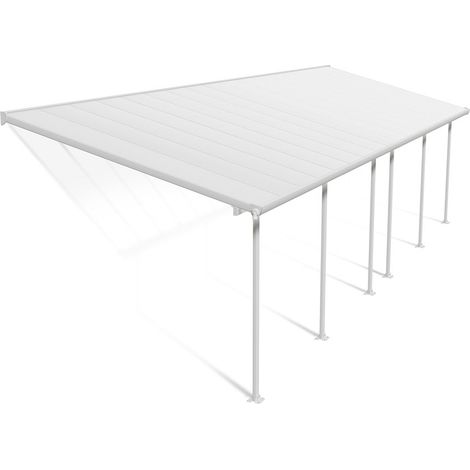 Palram - Canopia abri de terrasse aluminium Feria  Blanc  295x971x305 cm