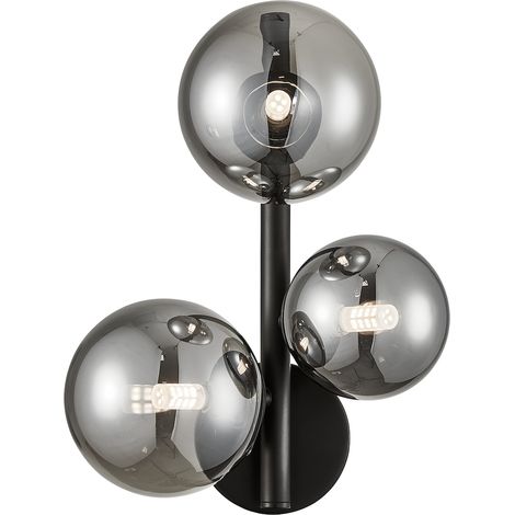 Mila Wandleuchte schwarz 3xG9 Milagro ML0336 (1/5)