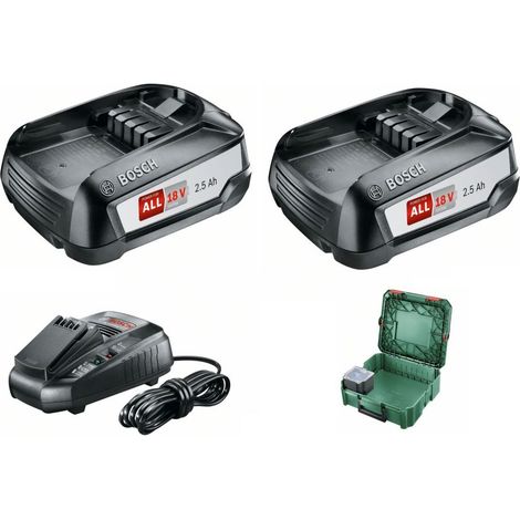 Pack energia Starter Set 18V (2x2.5 Ah) in System Box - BOSCH 1600A019E4