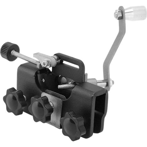 New Upgraded Chainsaw Sharpener, Hand Crank Chainsaw Sharpener, Lightweight and Portable Hand Crank Chain Sharpening Jig for Electric Saws (Black) (1/4)