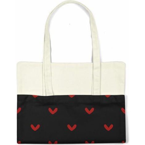 Tote bag - Bonamaison TRGCTB100689 - Coton - Noir - Anses longues (1/4)