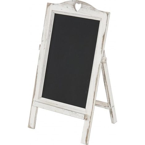 Bacheca in gesso 66x39x33cm bianco invecchiato DEC04027